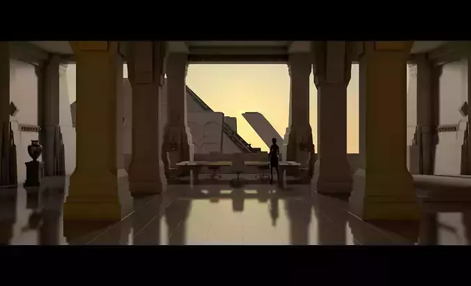 Tyrell Corperation Building Interior - Blade Runner 1982 3D model