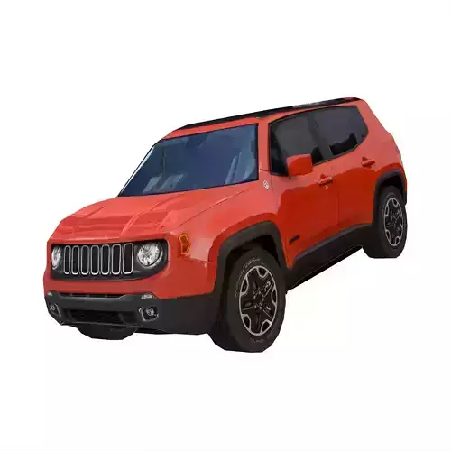 Jeep Renegade 2016 4X4 Low-poly 3D model