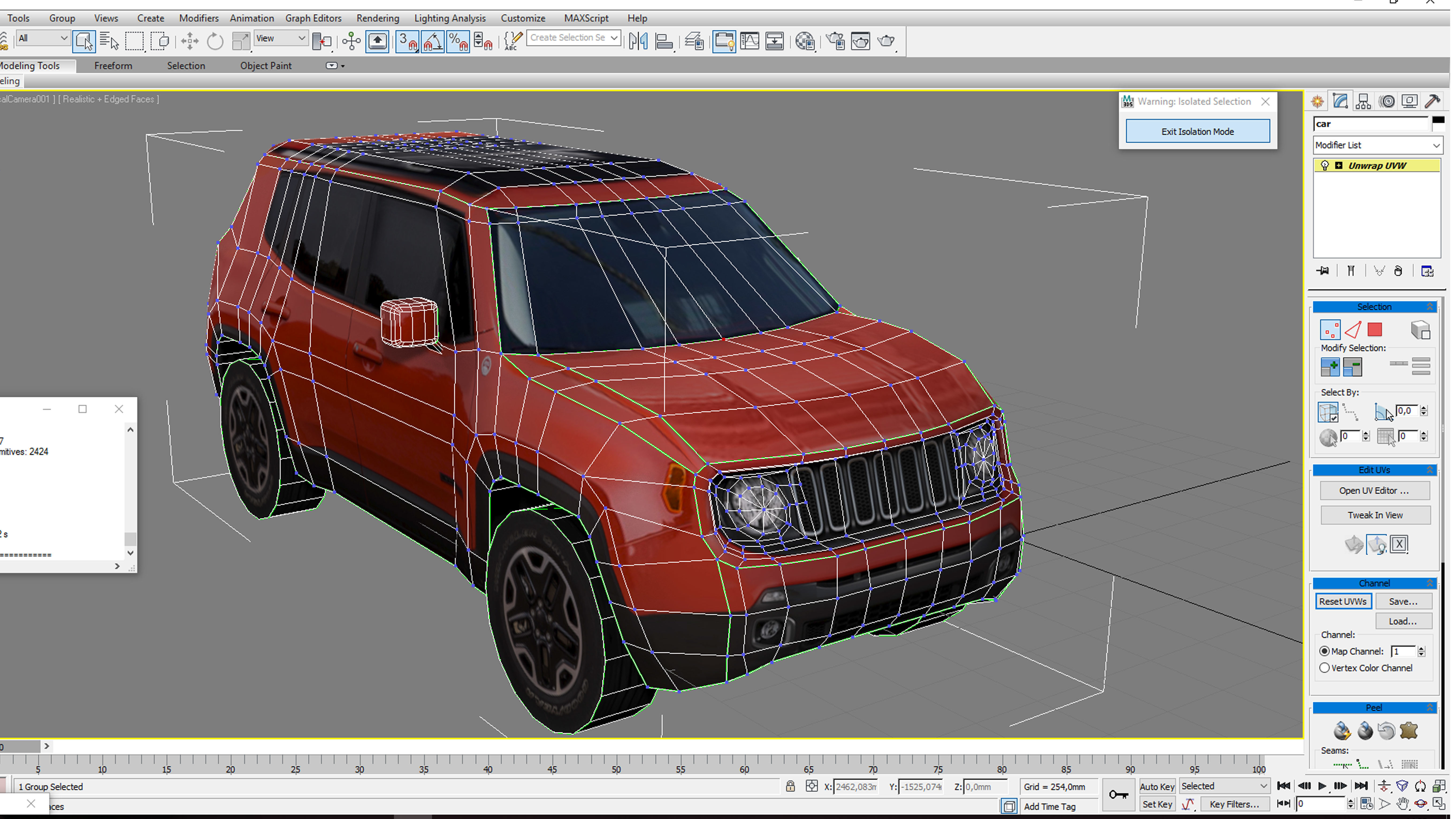 Jeep Renegade 2016 4X4 Low-poly 3D model_9