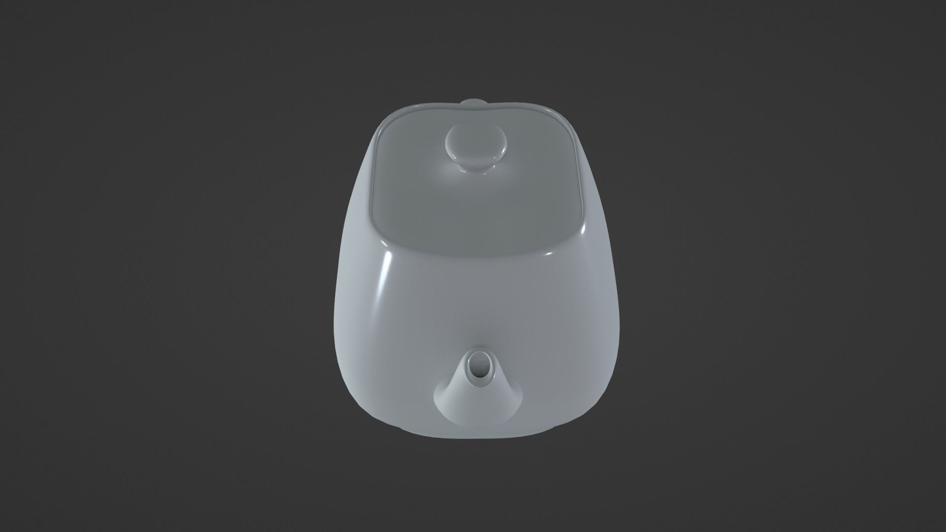 White Porcelain Teapot Free 3D model_18
