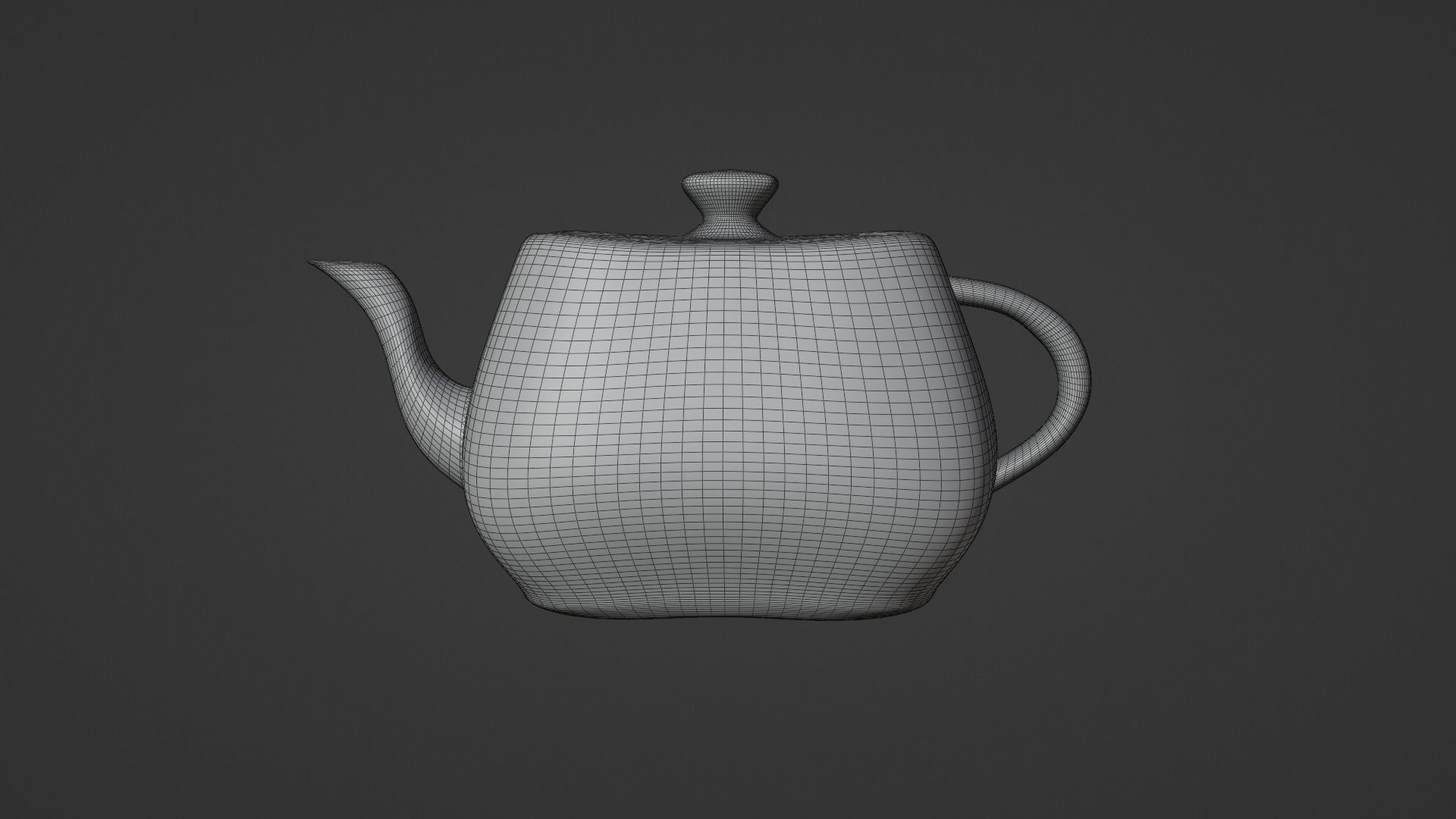 White Porcelain Teapot Free 3D model_3