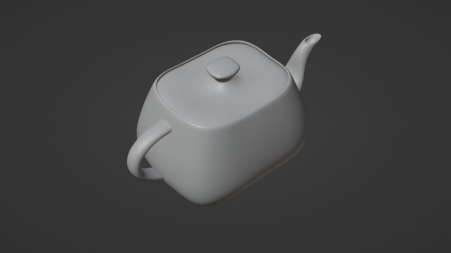 White Porcelain Teapot Free 3D model_23