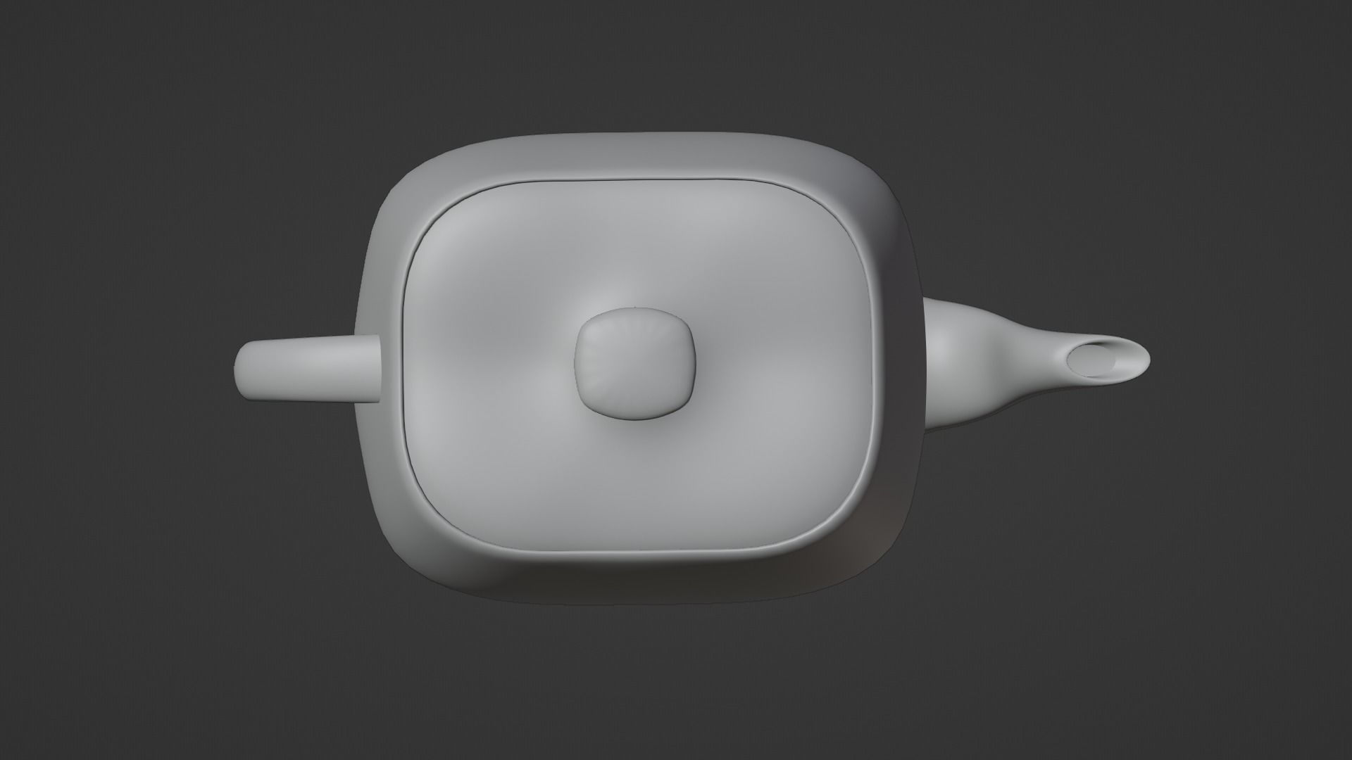 White Porcelain Teapot Free 3D model_20