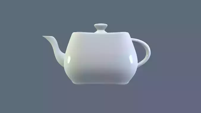 White Porcelain Teapot