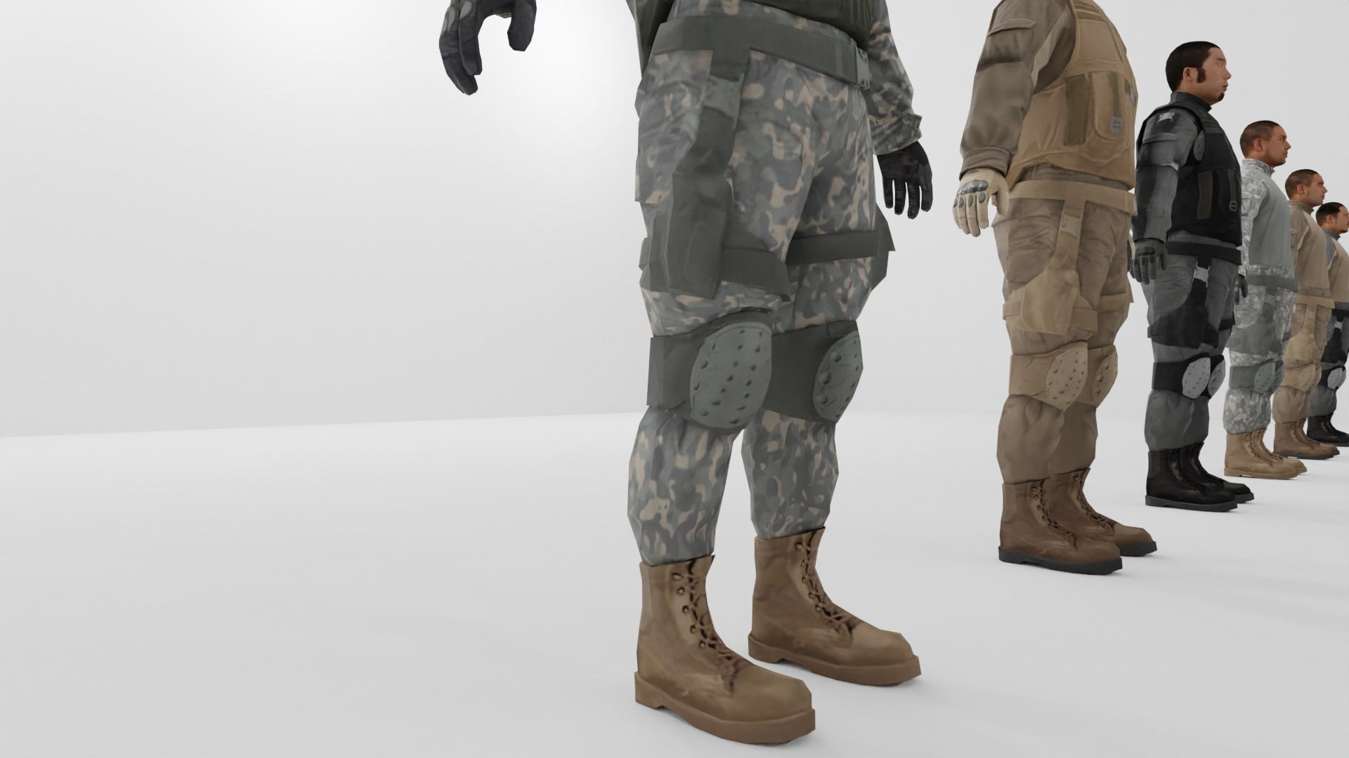 Soldier Low-poly 3D model Low-poly 3D model_13