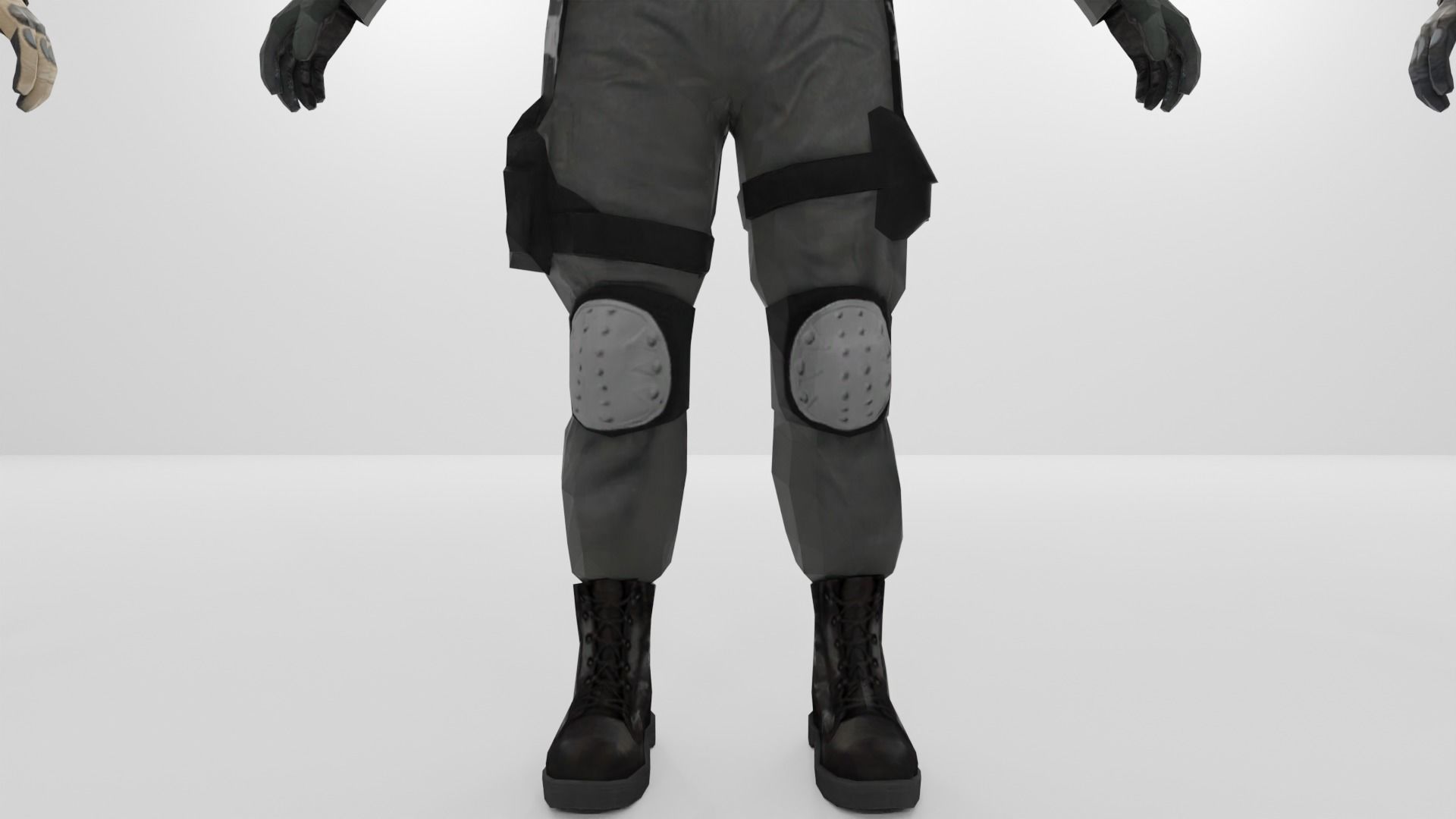 Soldier Low-poly 3D model Low-poly 3D model_8