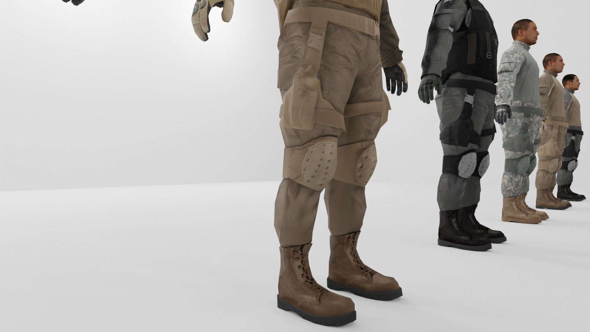 Soldier Low-poly 3D model Low-poly 3D model_15