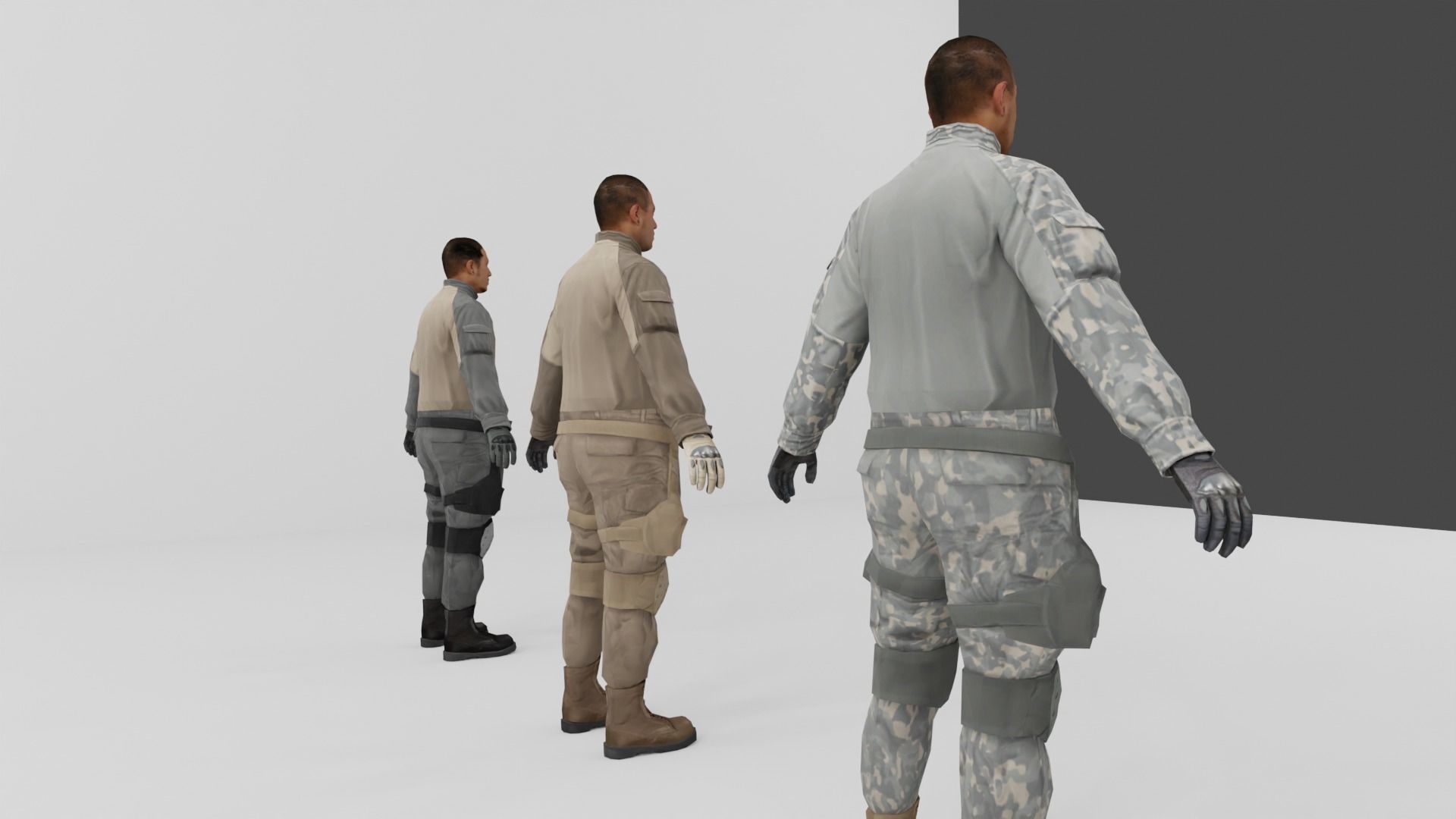 Soldier Low-poly 3D model Low-poly 3D model_25
