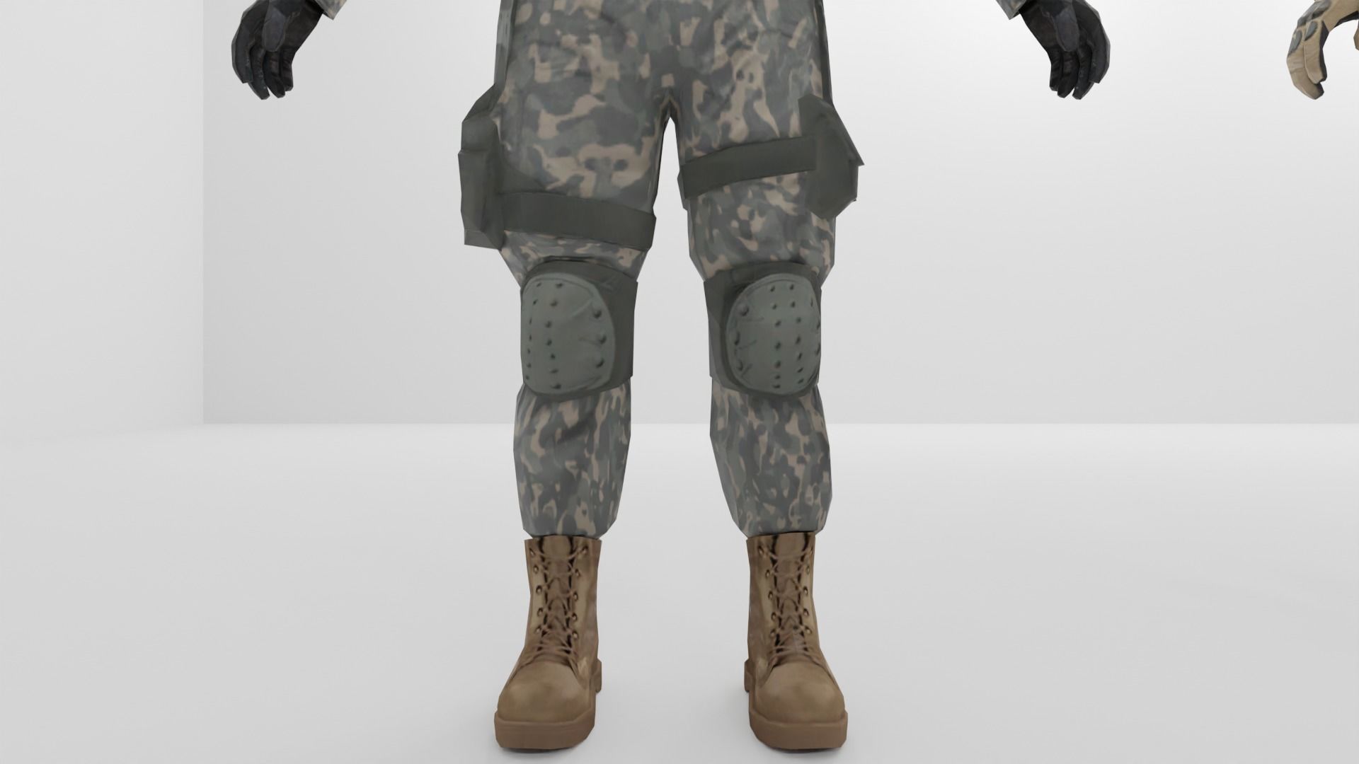 Soldier Low-poly 3D model Low-poly 3D model_4