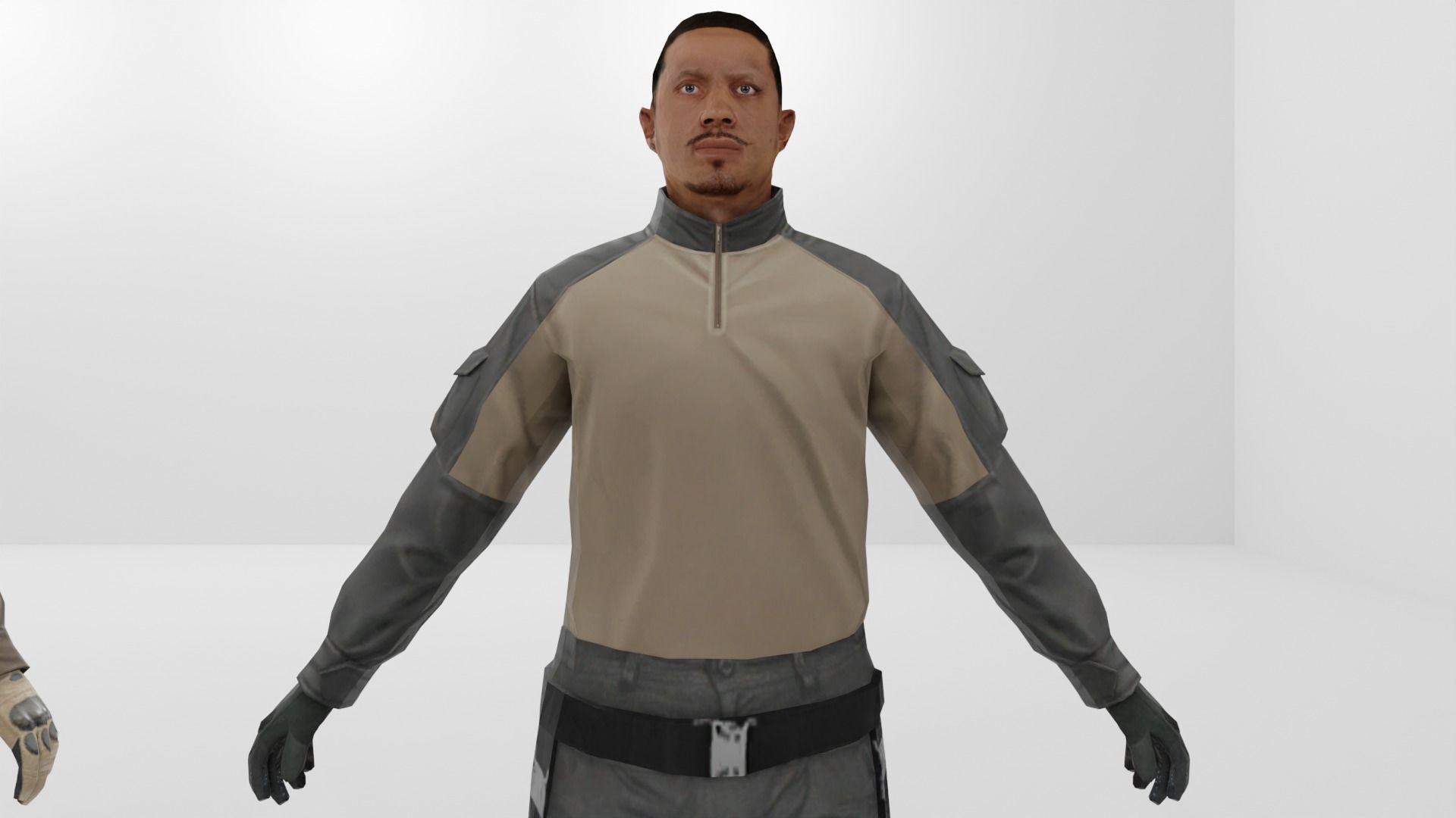 Soldier Low-poly 3D model Low-poly 3D model_11