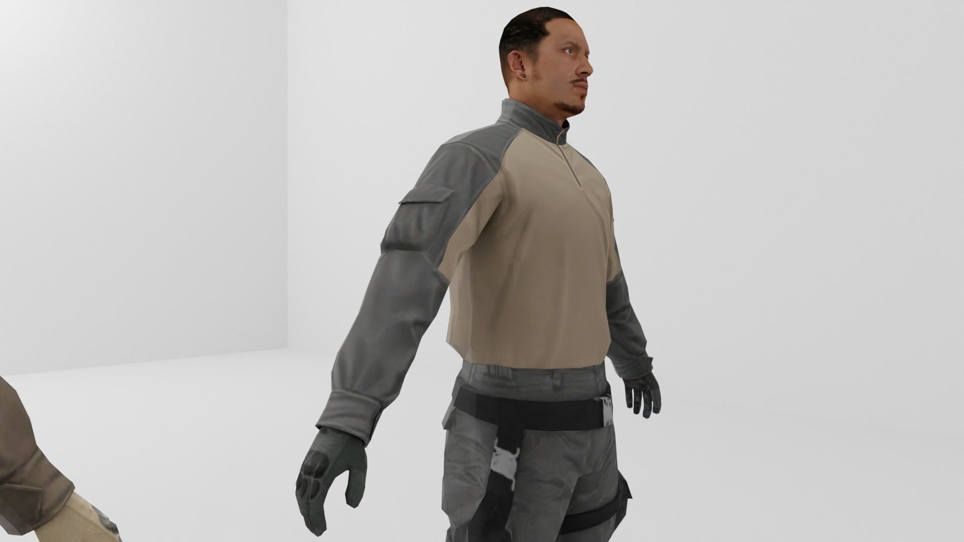 Soldier Low-poly 3D model Low-poly 3D model_22