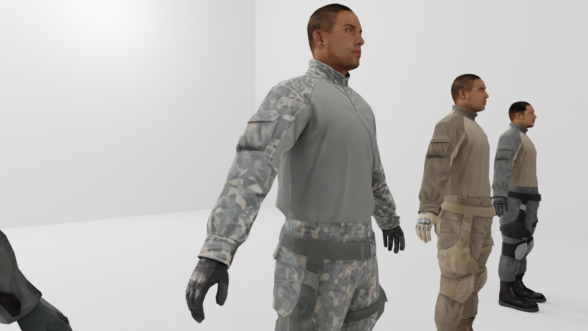 Soldier Low-poly 3D model Low-poly 3D model_18