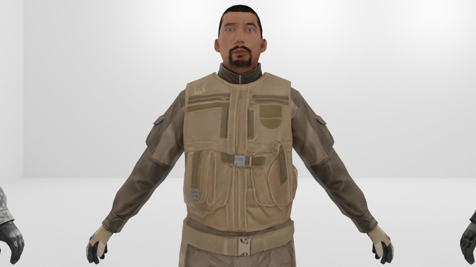 Soldier Low-poly 3D model Low-poly 3D model_5