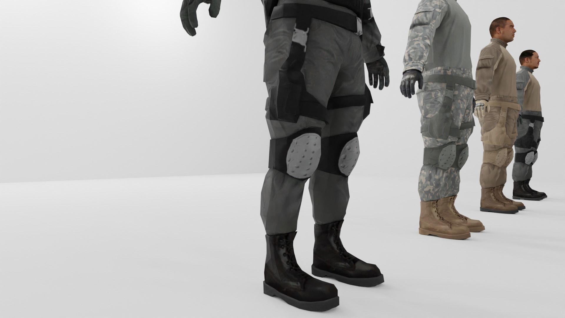 Soldier Low-poly 3D model Low-poly 3D model_17