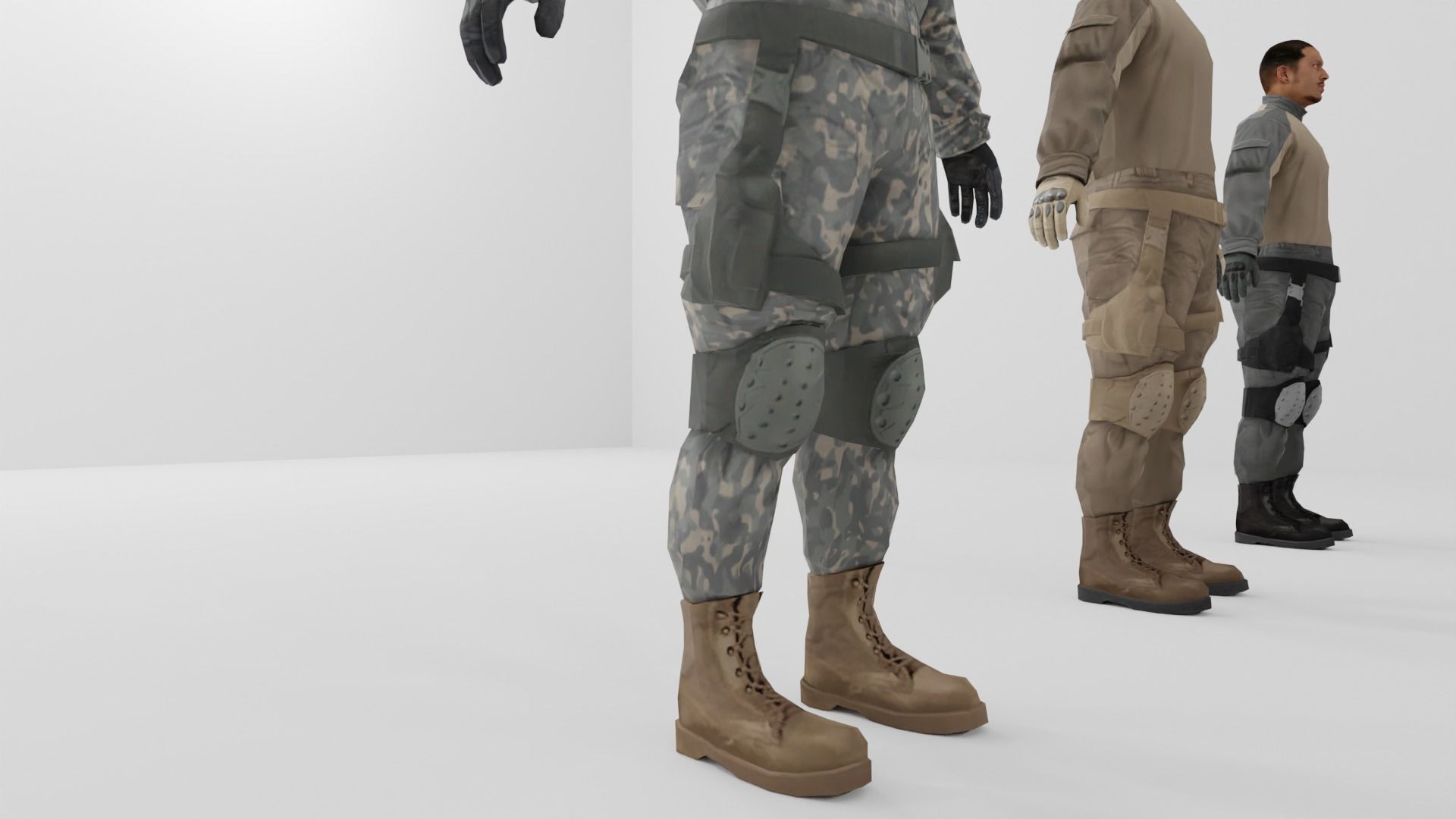 Soldier Low-poly 3D model Low-poly 3D model_19