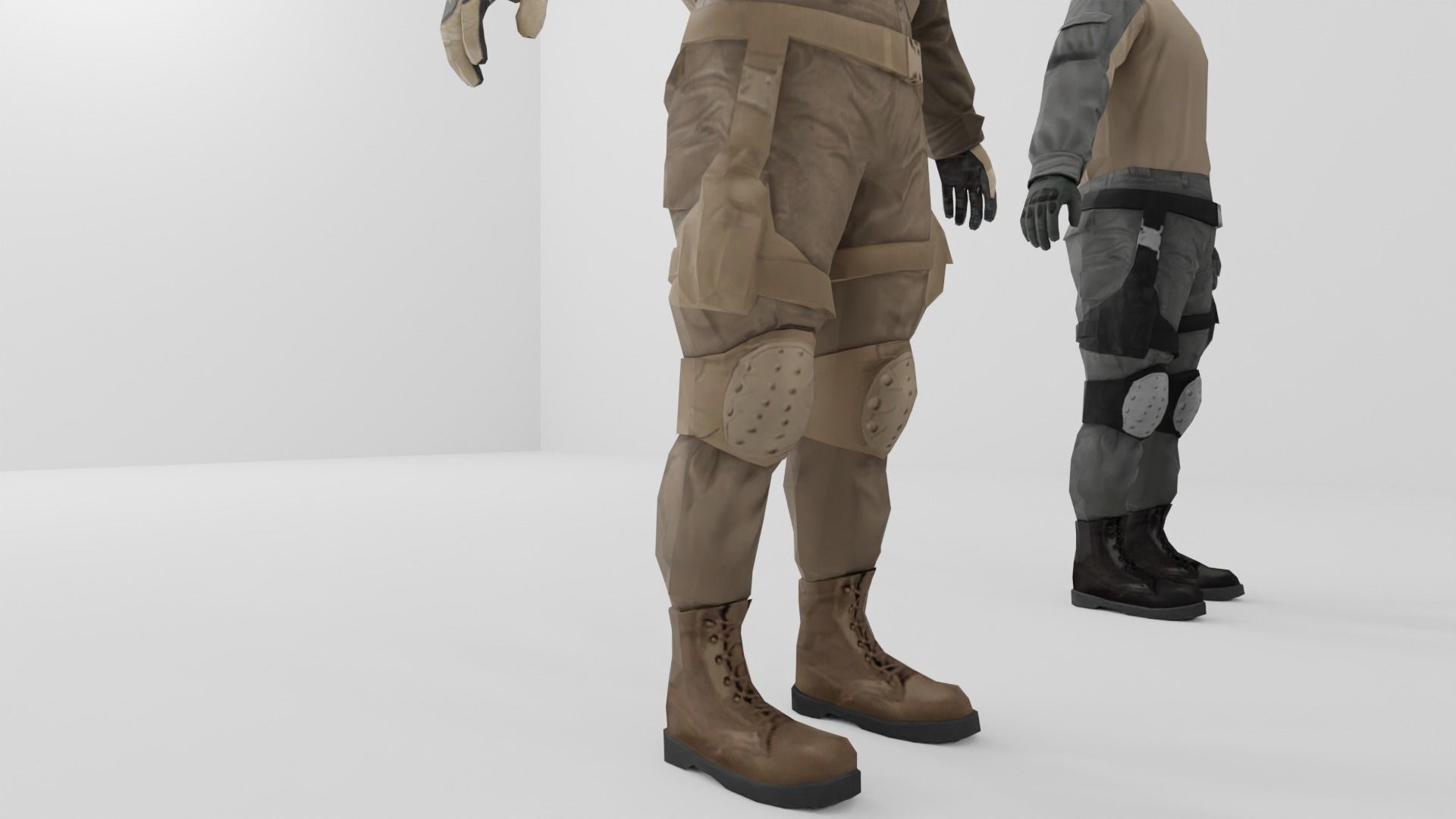 Soldier Low-poly 3D model Low-poly 3D model_21
