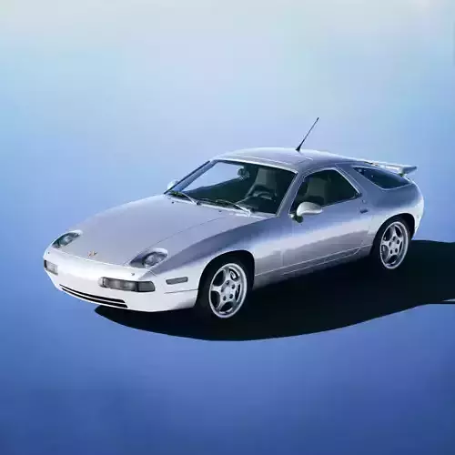 Porsche 928 GTS 1993 Low-poly 3D model