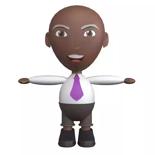 Office man game ready character 