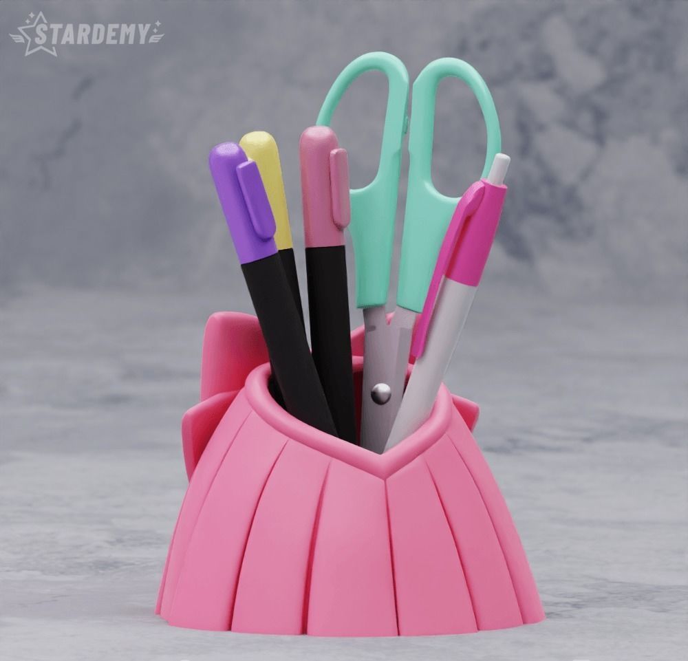 Japanese Girl Skirt Pen Holder Sailor Moon 3D print model_4