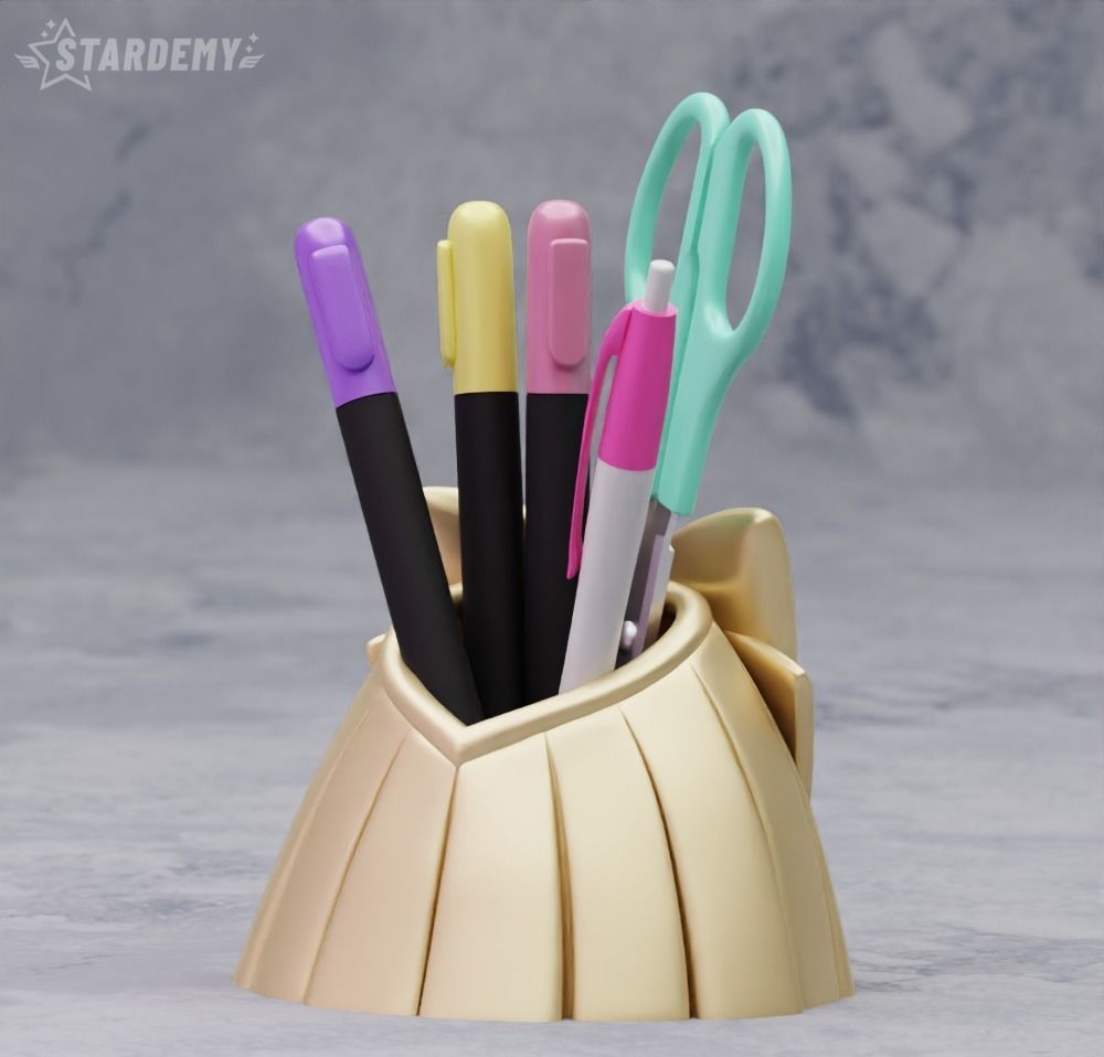 Japanese Girl Skirt Pen Holder Sailor Moon 3D print model_5