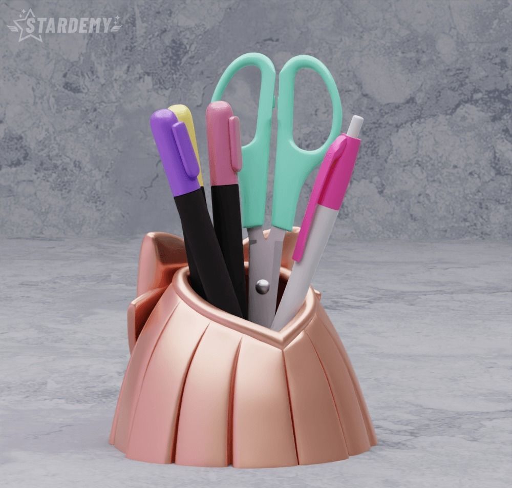 Japanese Girl Skirt Pen Holder Sailor Moon 3D print model_3