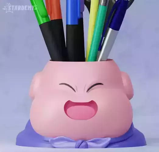 Majin Boo Pen Holder Planter Decor Print in Place 2 expressions
