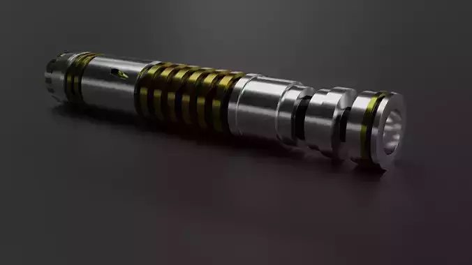 Scifi Star Wars Lightsaber Silver 3D model