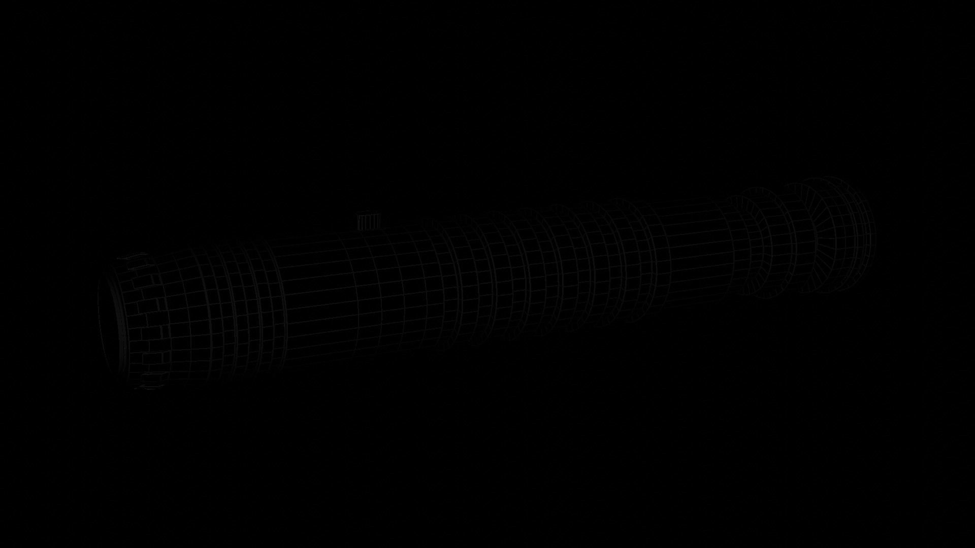 Scifi Star Wars Lightsaber Silver 3D model_5