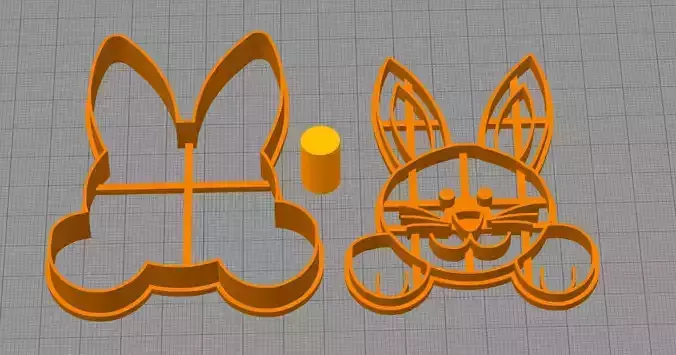 Conejo cortante mas marcante 8cm 3D print model