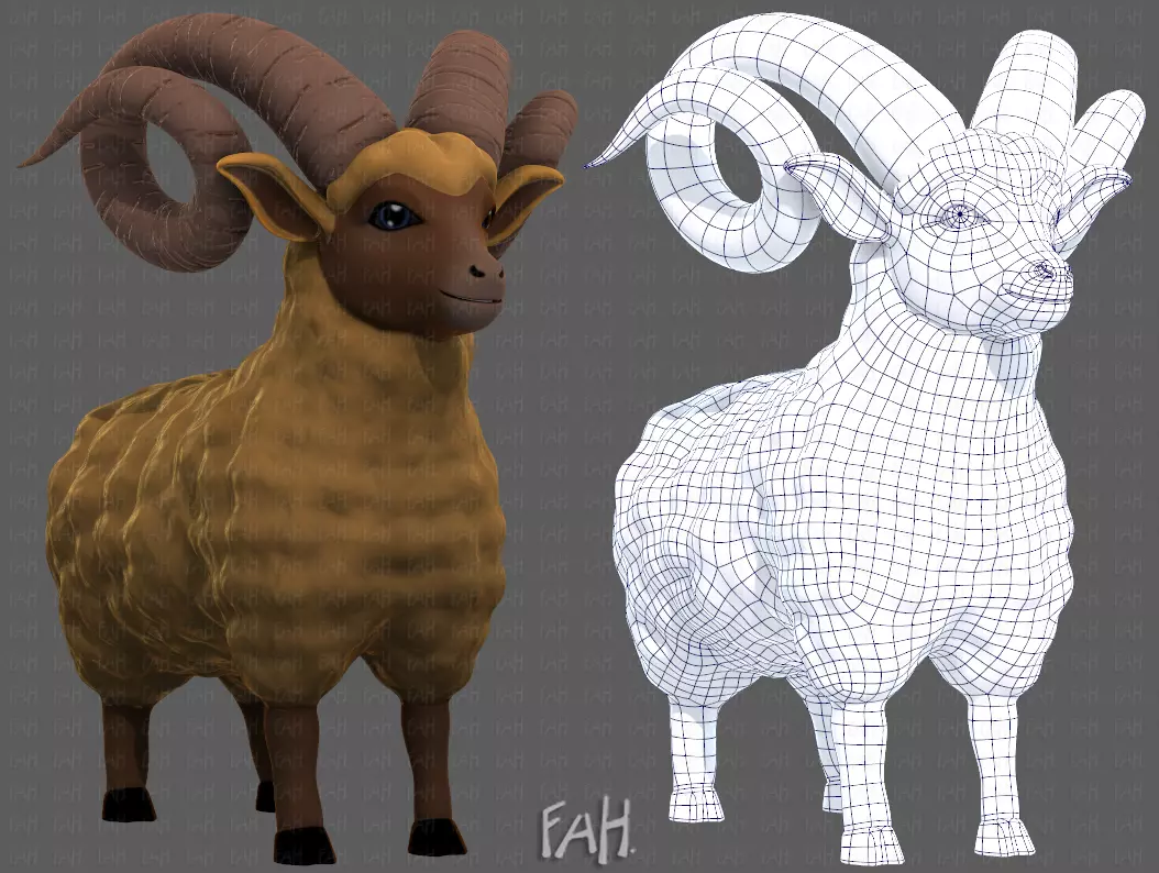 Sheep V02 3D model