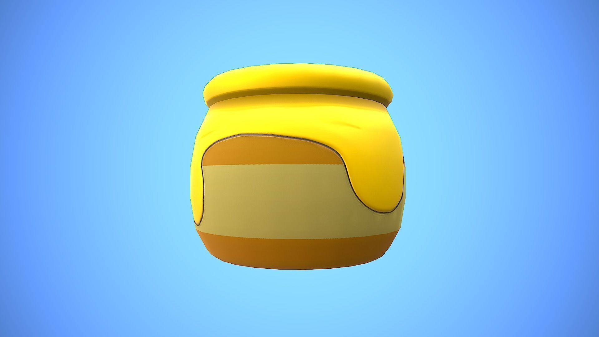 HONEY POT CARTOON STYLIZED Low-poly 3D model_8