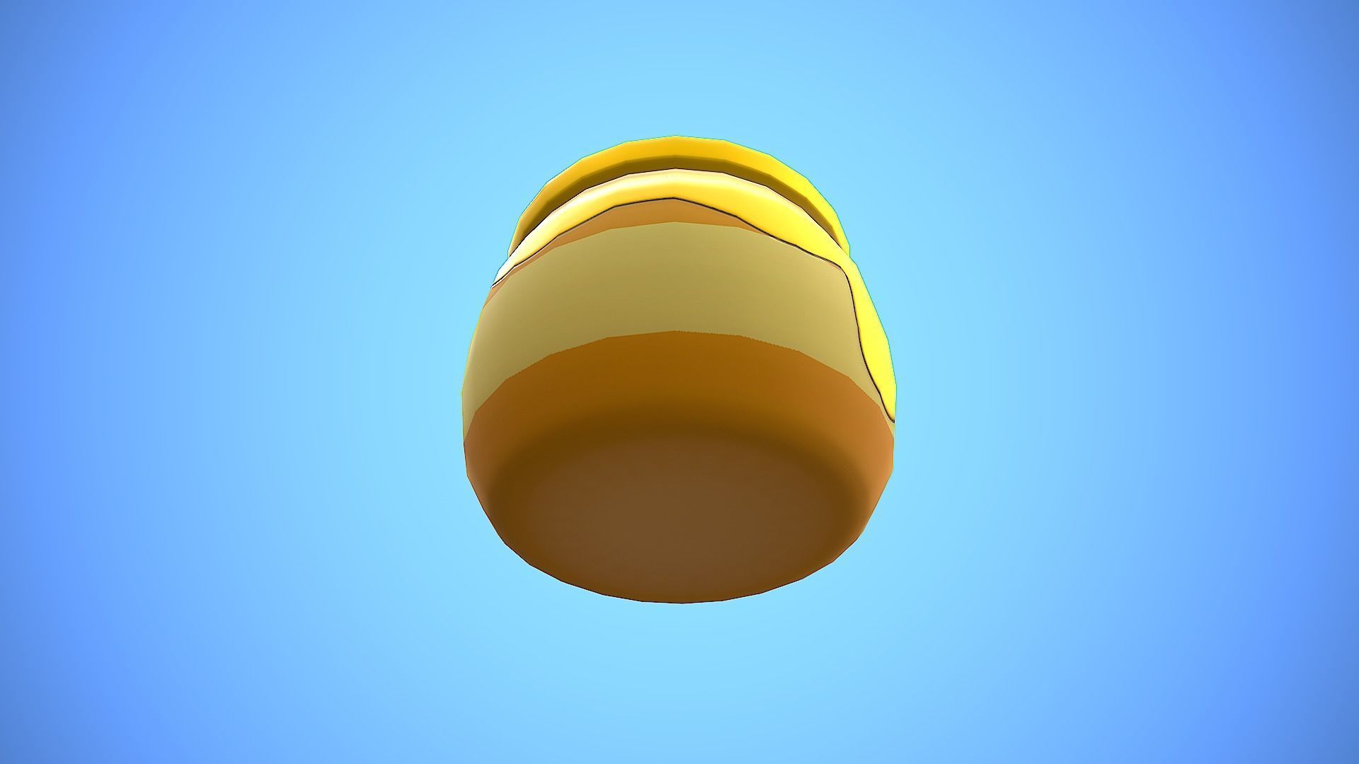 HONEY POT CARTOON STYLIZED Low-poly 3D model_10