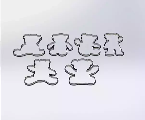Sweet Bear Cookie Cutters - 3 Sizes for All Your Baking Needs