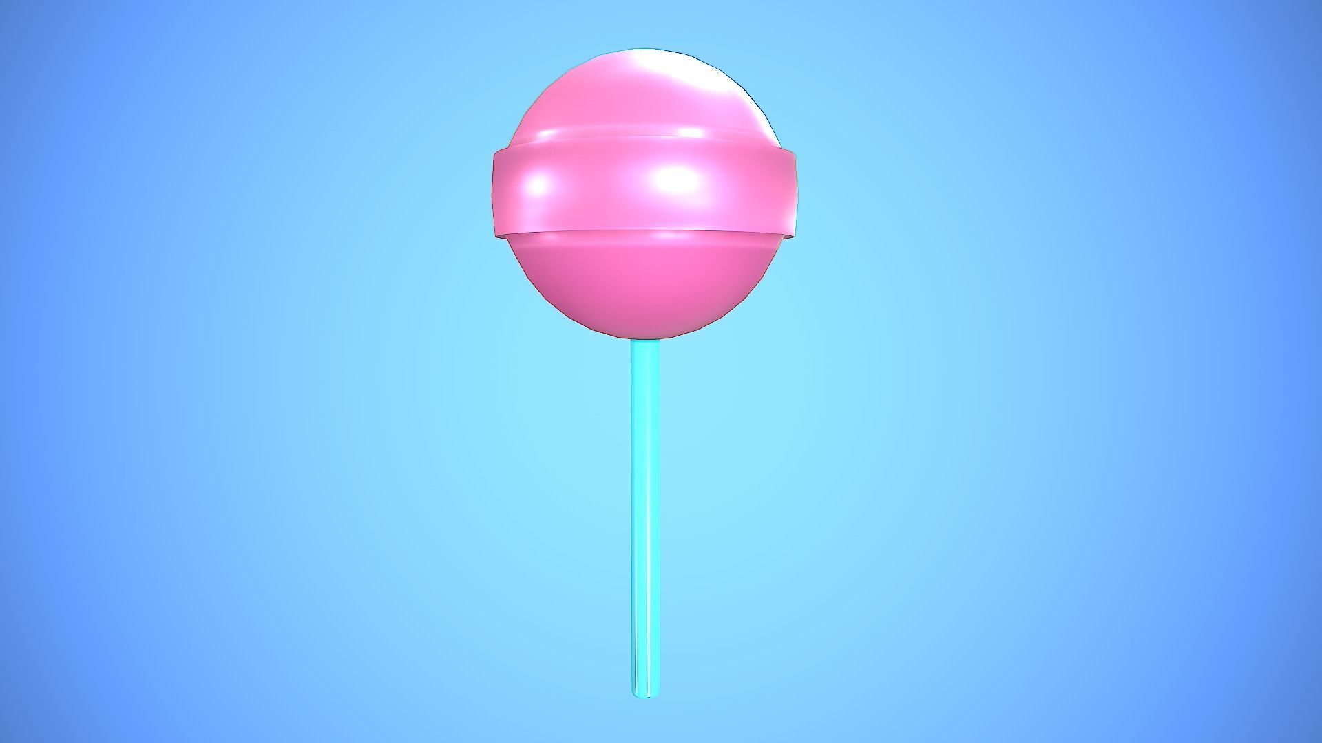 LOLLIPOP CARTOON STYLIZED Low-poly 3D model_6