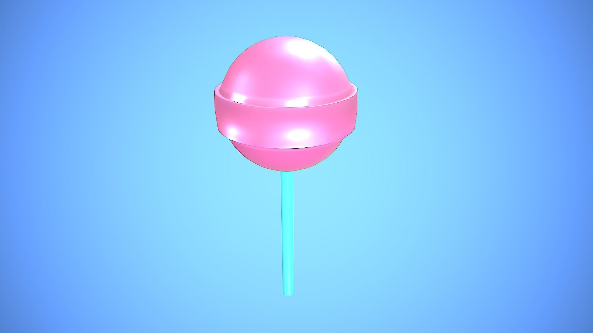 LOLLIPOP CARTOON STYLIZED Low-poly 3D model_5