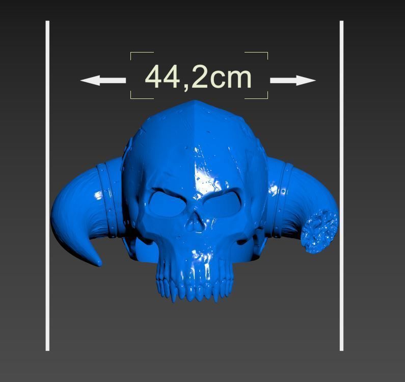 skull helmet wearable STL for 3d printer 3D print model_12