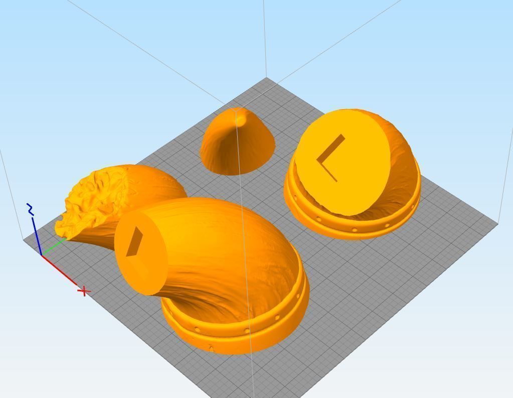 skull helmet wearable STL for 3d printer 3D print model_23