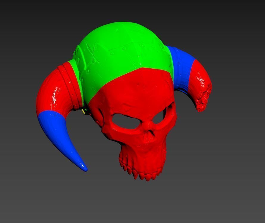 skull helmet wearable STL for 3d printer 3D print model_15