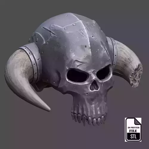 skull helmet wearable STL for 3d printer 3D print model
