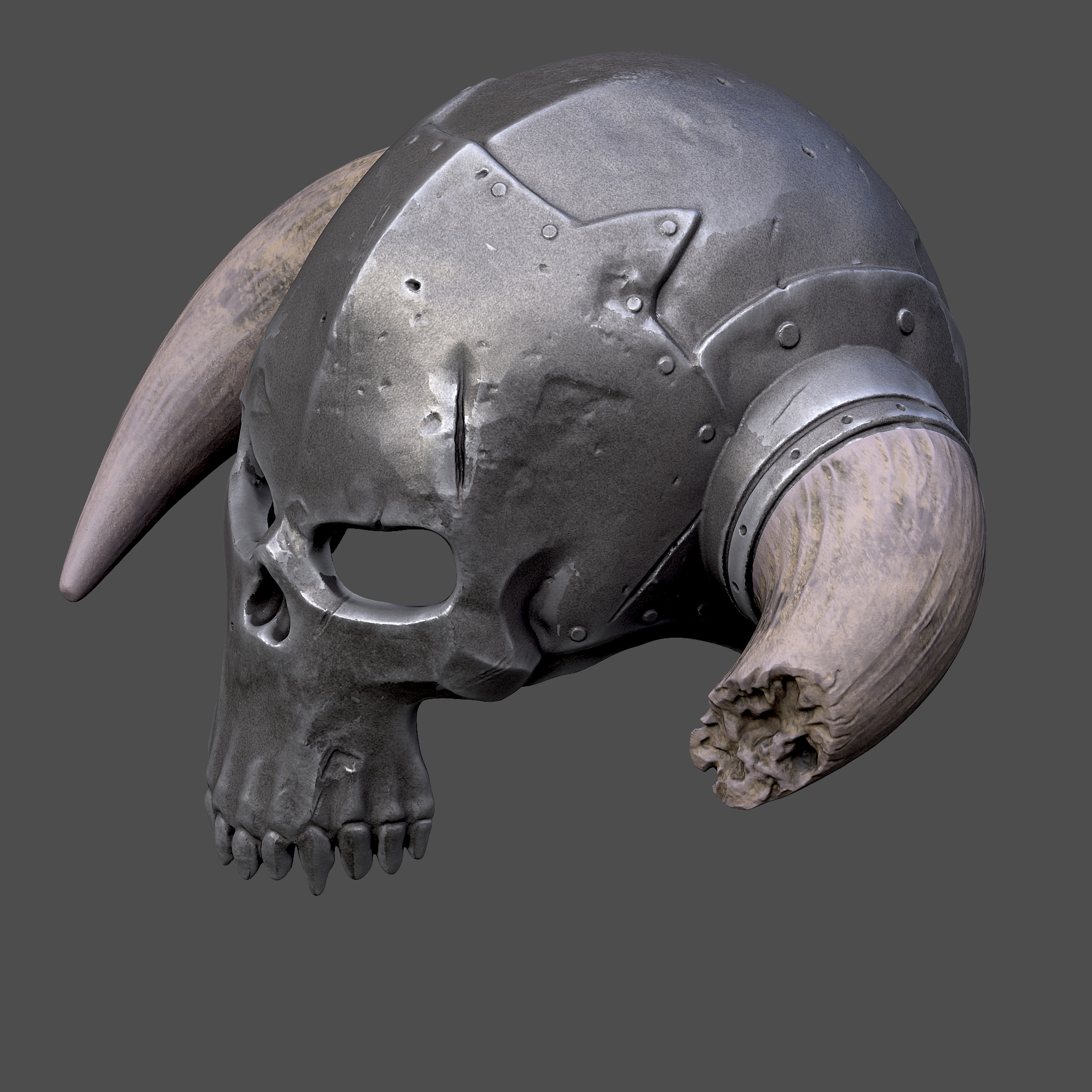 skull helmet wearable STL for 3d printer 3D print model_1