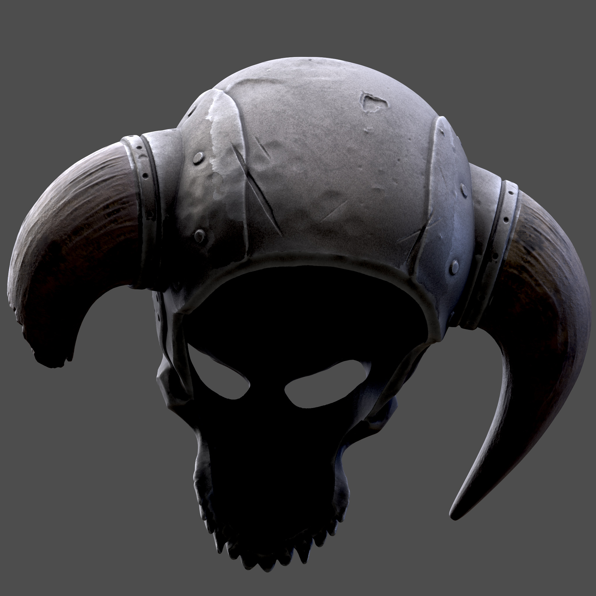 skull helmet wearable STL for 3d printer 3D print model_3