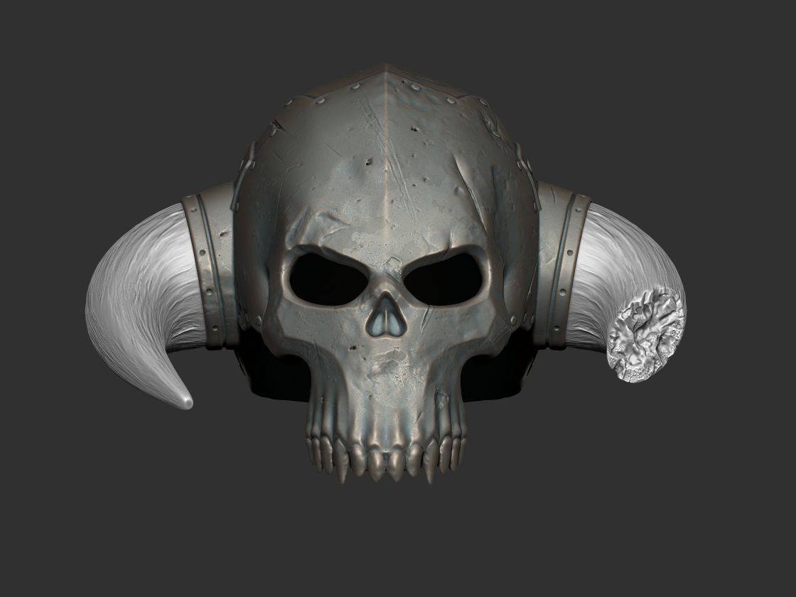 skull helmet wearable STL for 3d printer 3D print model_10