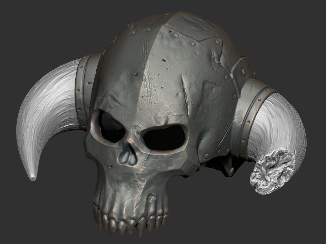 skull helmet wearable STL for 3d printer 3D print model_4