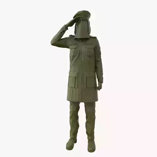KSA Police Woman Saudi Arab 3D print model