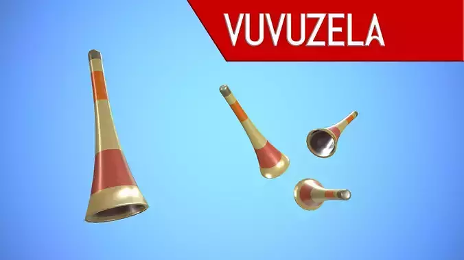 VUVUZELA CARTOON STYLIZED
