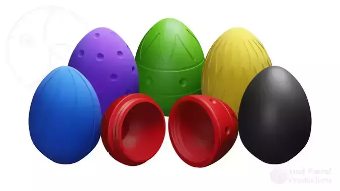 3D Printable Screw Apart Easter Eggs 3D print model