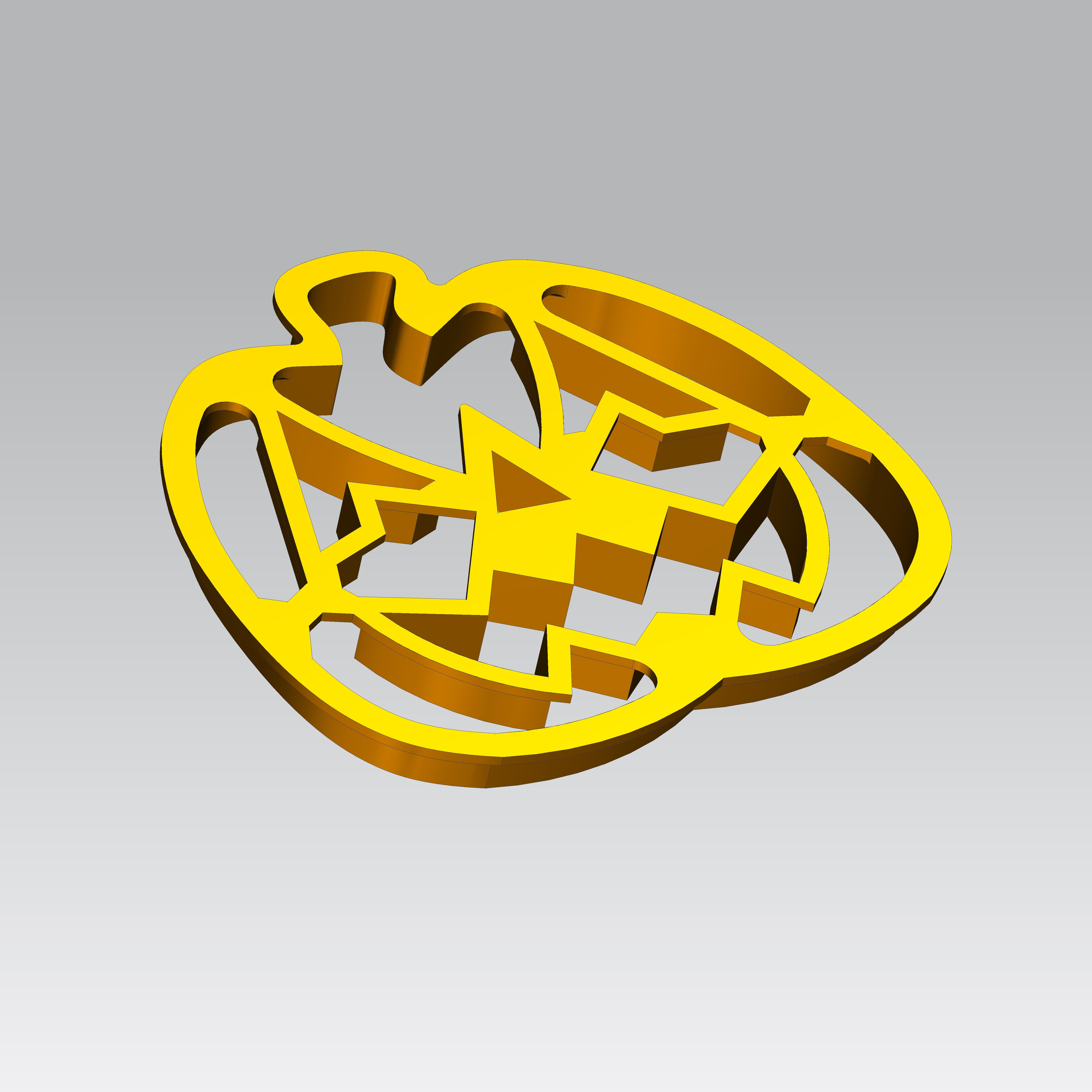 Pumpkin Cookie cutter for Halloween 3D print model_4