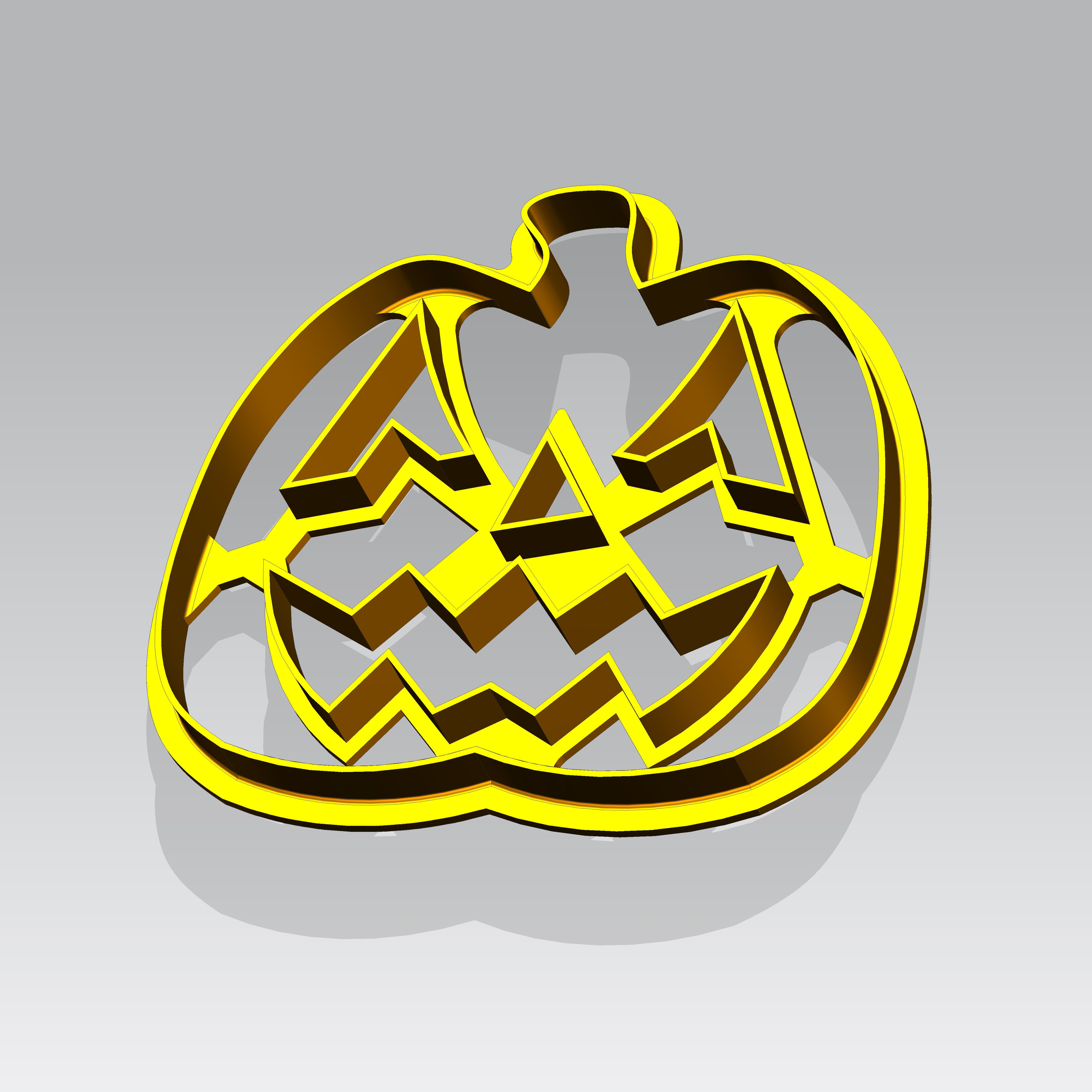 Pumpkin Cookie cutter for Halloween 3D print model_3