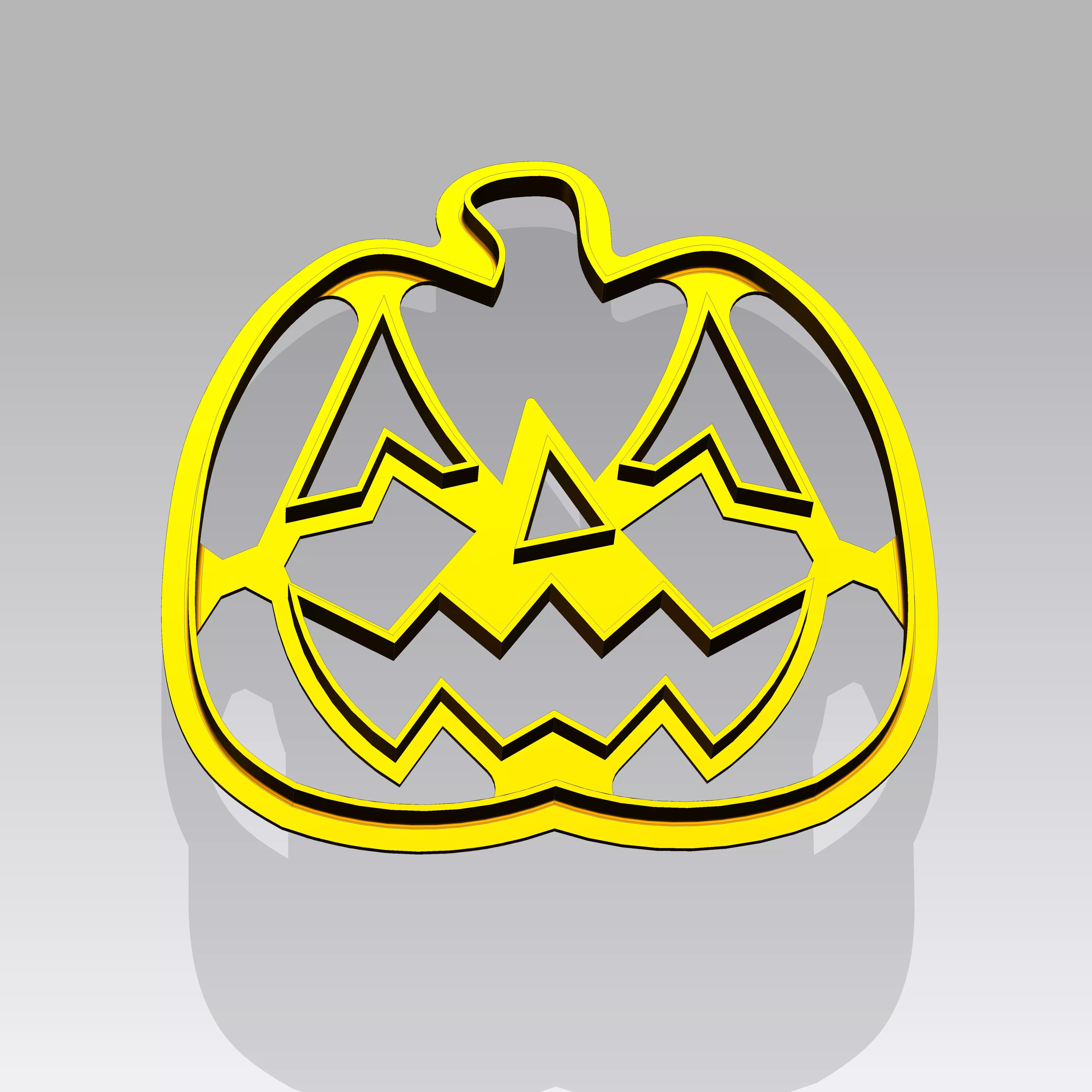 Pumpkin Cookie cutter for Halloween 3D print model_0