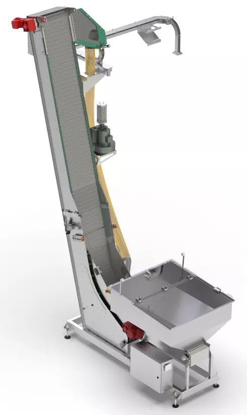 Cap Sorting Elevator Low-poly 3D model_0